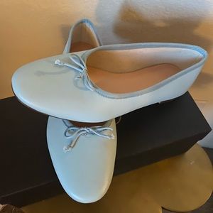 NIB J Crew French Blue (Baby Blue) Zoe Ballet Flat 7.5